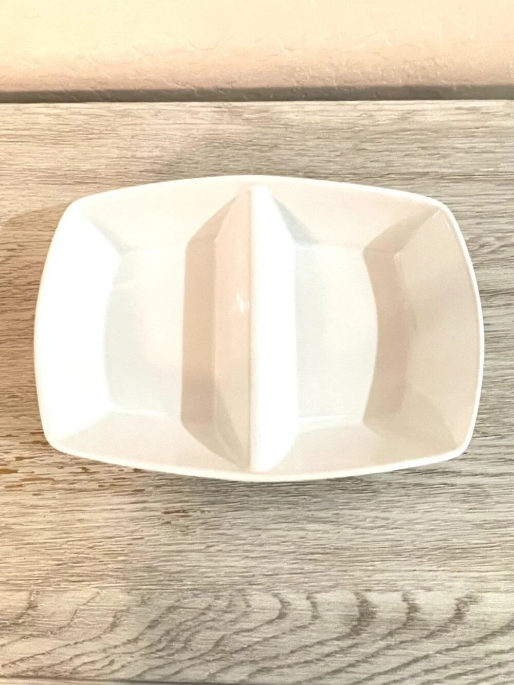 Target Home Divided Serving Dish 2 Section Serving Bowl White Porcelain